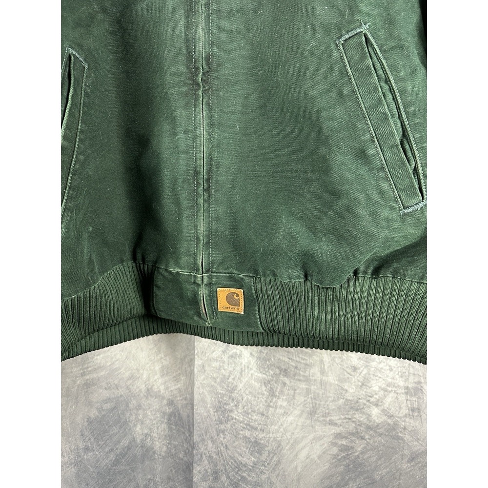 Vintage Carhartt Sante Fe Rare Green Jacket J14 SPC (2XL) Great Shape - Picture 2 of 8